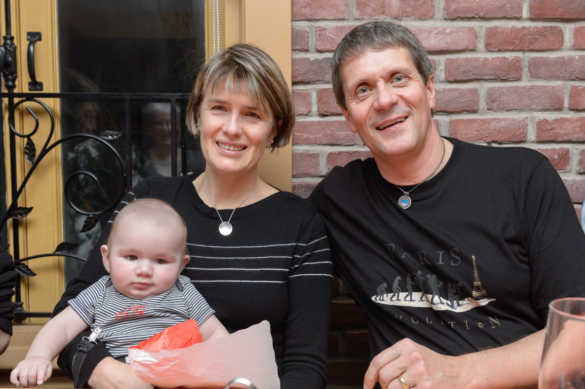 Je suis une femme comblée, ici entourée de Claudel mon amoureux et de Jules mon petit fils! 